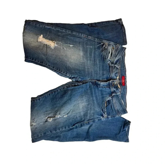 S.OLIVER WOMENS MID RISE DISTRESSED SHAPE SKINNY JEANS SIZE 29 /31 - Picture 1 of 8